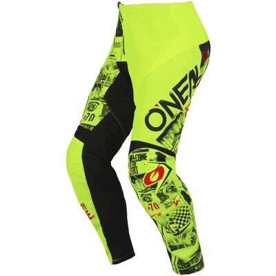 Oneal Attack V.23 Youth Motocross Pants - Black Yellow Oneal Attack V.23 Youth Motocross Pants - Black Yellow