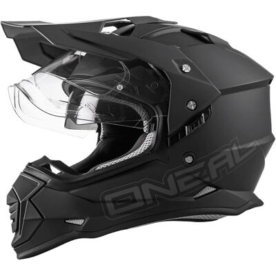 Casco Motocross Sierra Flat V.23 - Negro - L - Unisex Casco Motocross Sierra Flat V.23 - Negro - L - Unisex