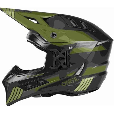 Oneal EX-SRS Hitch Motocross Helm - Schwarz Grün - S Oneal EX-SRS Hitch Motocross Helm - Schwarz Grün - S