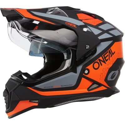 Casque O’Neal Sierra R - Orange/Noir/Gris - M - Unisexe Casque O’Neal Sierra R - Orange/Noir/Gris - M - Unisexe