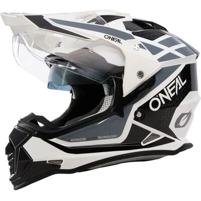 Casque Moto O'Neal Sierra R - Blanc/Noir/Gris - L Casque Moto O'Neal Sierra R - Blanc/Noir/Gris - L