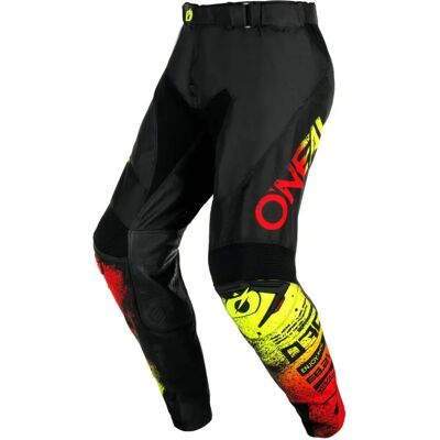 Oneal Mayhem Scarz - Pantaloni da motocross leggeri - Nero-Rosso-Giallo - 36 Oneal Mayhem Scarz - Pantaloni da motocross leggeri - Nero-Rosso-Giallo - 36