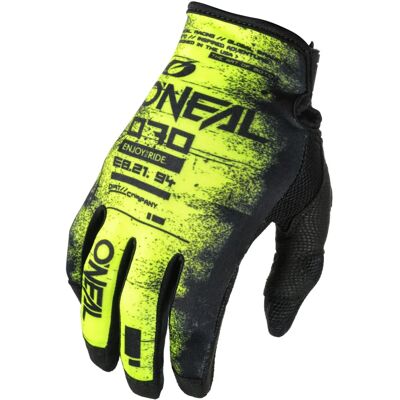 Gants O'Neal Mayhem Scarz V.24 - Jaune - Publicité Gants O'Neal Mayhem Scarz V.24 - Jaune - Publicité
