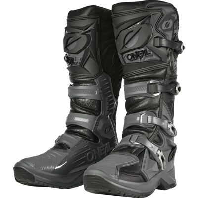 Bottes de motocross O'NEAL RMX Pro - Noir Gris - Taille 42 - Publicité Bottes de motocross O'NEAL RMX Pro - Noir Gris - Taille 42 - Publicité