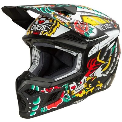 O’Neal 3SRS Inked Junior Multicolor Helmet - Motorcycle Off-road Gear O’Neal 3SRS Inked Junior Multicolor Helmet - Motorcycle Off-road Gear