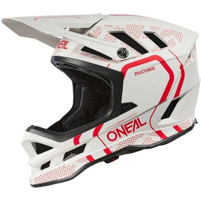 Oneal - BLADE Polyacrylite - Blanco/Rojo - XS - Casco Oneal - BLADE Polyacrylite - Blanco/Rojo - XS - Casco