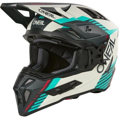 ONEAL - MOTO - Casco EX-SRS Quin Grigio / Blue-Verde 2025 Grigio,Blu,Bianco XS ONEAL - MOTO - Casco EX-SRS Quin Grigio / Blue-Verde 2025 Grigio,Blu,Bianco XS