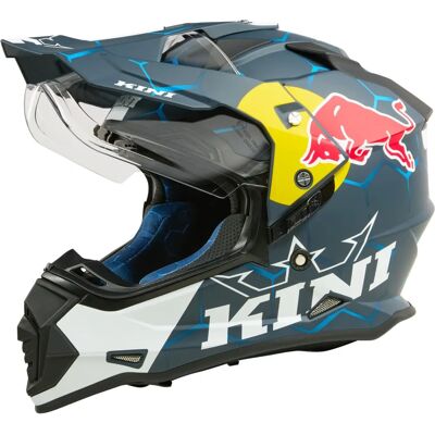 Casco Moto Kini ADV 1.0 Rosso/Bianco - Casco moto Casco Moto Kini ADV 1.0 Rosso/Bianco - Casco moto
