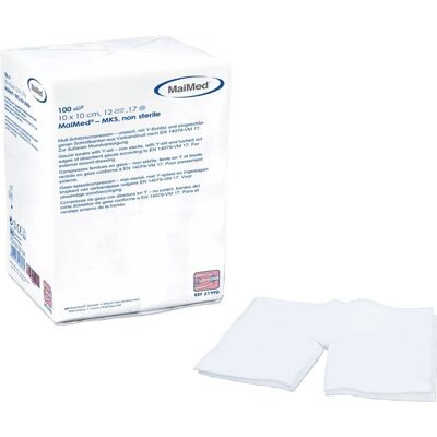 MaiMed - 10x10cm Nicht Sterile Kompressen - 12-lagig MaiMed - 10x10cm Nicht Sterile Kompressen - 12-lagig