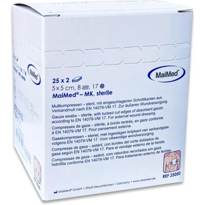 Compressa di garza sterile MaiMed 8 strati 10x20cm - Compressa Compressa di garza sterile MaiMed 8 strati 10x20cm - Compressa