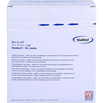 MaiMed Modello 10x10 cm Compresses Sterili - Cura delle ferite MaiMed Modello 10x10 cm Compresses Sterili - Cura delle ferite