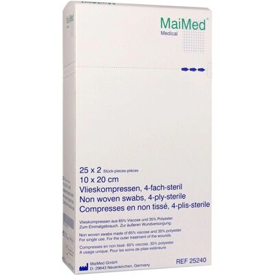 MaiMed GmbH Sterile Vlieskompressen - 10x20 cm - 50 St MaiMed GmbH Sterile Vlieskompressen - 10x20 cm - 50 St
