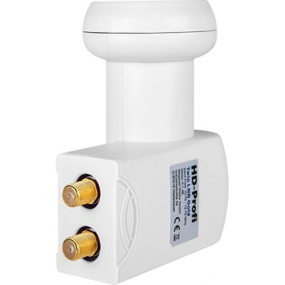 Megasat Modello 401073 Twin LNB - Downconverter a basso rumore - Bianco Megasat Modello 401073 Twin LNB - Downconverter a basso rumore - Bianco