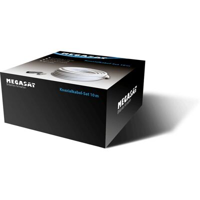 Megasat White 10m Coaxial Cable Megasat White 10m Coaxial Cable