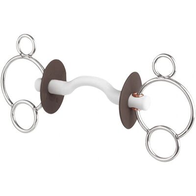 Beris Bits 3-Ring Gebiss mit Zungenbogenstange Soft - Kontrolle & Komfort Beris Bits 3-Ring Gebiss mit Zungenbogenstange Soft - Kontrolle & Komfort