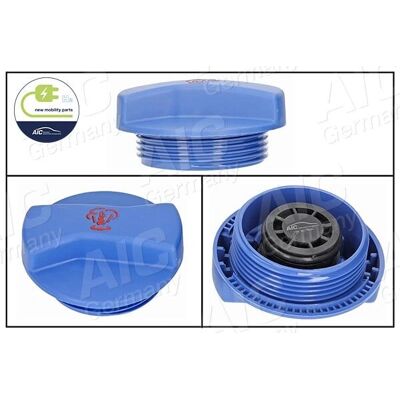 AIC - Model 1J0121321B - Blauwe kunststof koelvloeistof reservoirdop - Auto-onderdelen AIC - Model 1J0121321B - Blauwe kunststof koelvloeistof reservoirdop - Auto-onderdelen