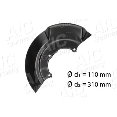Aic Modell 7d0407343b Verzinkte Stahl-Bremsscheiben Schutz - Bremsscheibe Aic Modell 7d0407343b Verzinkte Stahl-Bremsscheiben Schutz - Bremsscheibe