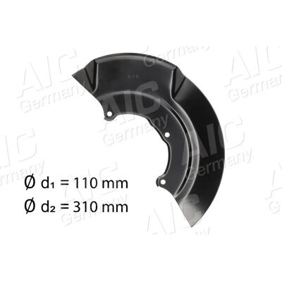 AIC Scudo del disco freno anteriore destro VW Transporter - Garanzia del disco freno AIC Scudo del disco freno anteriore destro VW Transporter - Garanzia del disco freno