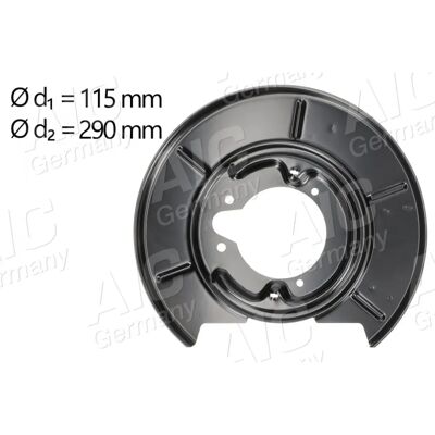 AIC 56246 Scudo freno - Posteriore sinistro, zincato, 272mm AIC 56246 Scudo freno - Posteriore sinistro, zincato, 272mm