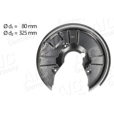 AIC 57066 Protecție disc de frână și disc - Axul spate stâng AIC 57066 Protecție disc de frână și disc - Axul spate stâng