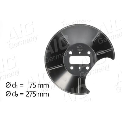 AIC Remscherm en Schijf - Achter Links voor Ford Fiesta Focus AIC Remscherm en Schijf - Achter Links voor Ford Fiesta Focus
