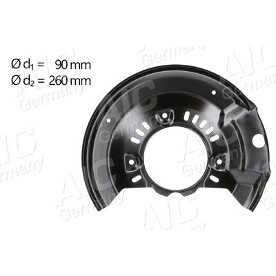 AIC Toyota Yaris 58106 Vorderachse Rechts Zinkbeschichteter Bremsenschutz AIC Toyota Yaris 58106 Vorderachse Rechts Zinkbeschichteter Bremsenschutz