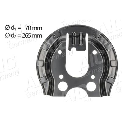 AIC Remschijfdeksel - Gepoedercoat staal - Geschikt voor Citroën C4, Peugeot 307/308 - 70/265mm AIC Remschijfdeksel - Gepoedercoat staal - Geschikt voor Citroën C4, Peugeot 307/308 - 70/265mm