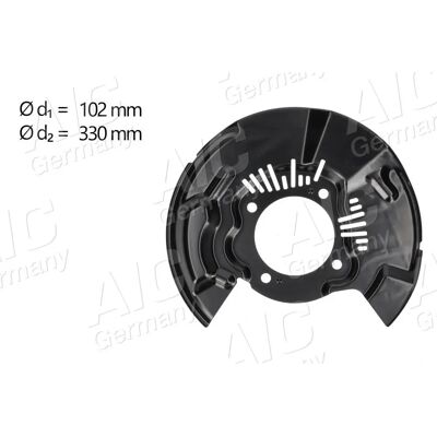 AIC Modell 70740 - Vänster framaxel bromsskydd för Toyota Hilux AIC Modell 70740 - Vänster framaxel bromsskydd för Toyota Hilux