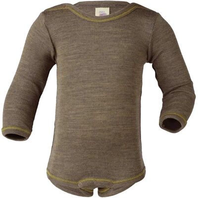 Engel Bio Baby Body Walnuss - Langarm Engel Bio Baby Body Walnuss - Langarm