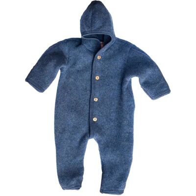 Macacão de Lã Orgânica Engel - Mescla Azul - 86/92 - Roupa de Inverno Macacão de Lã Orgânica Engel - Mescla Azul - 86/92 - Roupa de Inverno