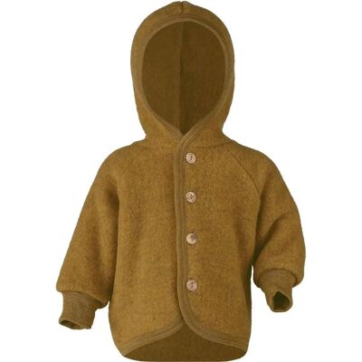Engel Bio Baby Jacke mit Kapuze - Merinowolle Fleece Safran 62/68 Engel Bio Baby Jacke mit Kapuze - Merinowolle Fleece Safran 62/68