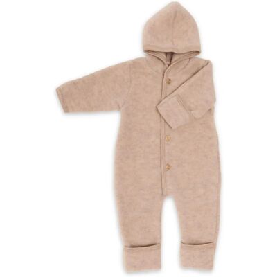 Engel Wolle Overall - Sand Melange - 86/92 Engel Wolle Overall - Sand Melange - 86/92