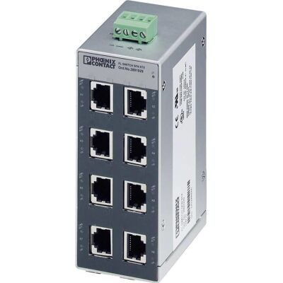 Phoenix Contact SFN 8TX Industrial Ethernet Switch - 8 Port - 100 Mbit/s Phoenix Contact SFN 8TX Industrial Ethernet Switch - 8 Port - 100 Mbit/s