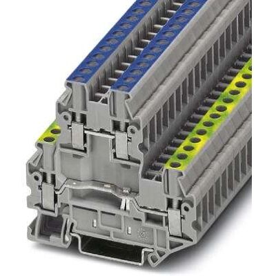 Phoenix Contact UTTB 2,5-PE/N Anschlussklemme - 2 Ebenen, Grau Phoenix Contact UTTB 2,5-PE/N Anschlussklemme - 2 Ebenen, Grau
