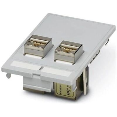 Phoenix Contact VS-SI-FP-2RJ45-5-MOD-BU/BU - Vägguttag - Grå - RJ-45 Phoenix Contact VS-SI-FP-2RJ45-5-MOD-BU/BU - Vägguttag - Grå - RJ-45