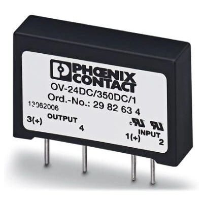 Phoenix Contact OV-24DC/350DC/1 - Relais - Schwarz Phoenix Contact OV-24DC/350DC/1 - Relais - Schwarz