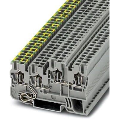 Phoenix Contact Klemmenblock - 4 Ebenen, 2,5 mm², Grau Phoenix Contact Klemmenblock - 4 Ebenen, 2,5 mm², Grau