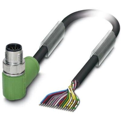 Phoenix 1555334 Sensor-/Aktor-Kabel - 10m, Vinklet M12, Schwarz Phoenix 1555334 Sensor-/Aktor-Kabel - 10m, Vinklet M12, Schwarz
