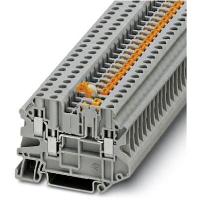 Phoenix Contact UT 4-TWIN-MT P/P Terminalblock - 3 Portar, Grå Phoenix Contact UT 4-TWIN-MT P/P Terminalblock - 3 Portar, Grå
