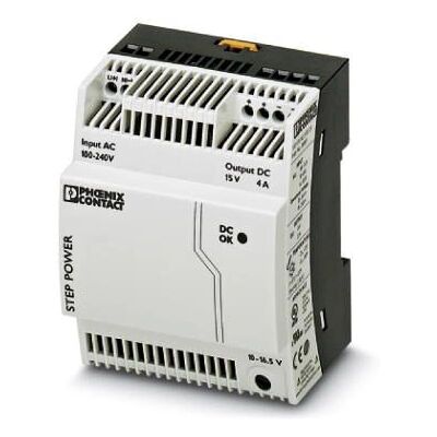 Phoenix Contact 2868619 Netzteil - 15V DC, 4A, DIN-Schiene Phoenix Contact 2868619 Netzteil - 15V DC, 4A, DIN-Schiene
