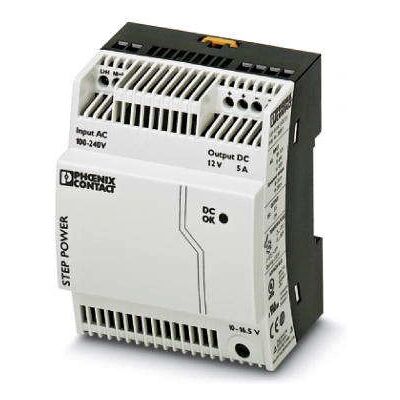 Phoenix Contact STEP-PS/1AC/12DC/5 Netzteil - 12V, 5A, DIN-Schiene Phoenix Contact STEP-PS/1AC/12DC/5 Netzteil - 12V, 5A, DIN-Schiene