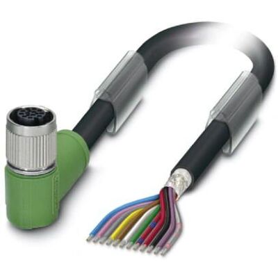 Phoenix Contact 1430190 sensor/aktuator kabel - 10m, M12, svart Phoenix Contact 1430190 sensor/aktuator kabel - 10m, M12, svart