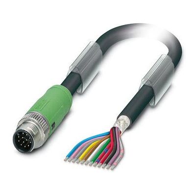 Phoenix Contact 1430051 sensors-/aktuatorskabel - 3m, 12-pol, M12, Svart Phoenix Contact 1430051 sensors-/aktuatorskabel - 3m, 12-pol, M12, Svart