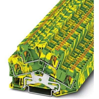 Bornier Phoenix PTTBS 2.5-PE - Vert, Jaune, Double étage, Push-in, 26-12 AWG - Publicité Bornier Phoenix PTTBS 2.5-PE - Vert, Jaune, Double étage, Push-in, 26-12 AWG - Publicité