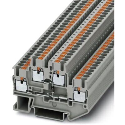 Phoenix Contact 3210923 Klemme - 4 Anschlüsse, Grau, DIN-Montage Phoenix Contact 3210923 Klemme - 4 Anschlüsse, Grau, DIN-Montage