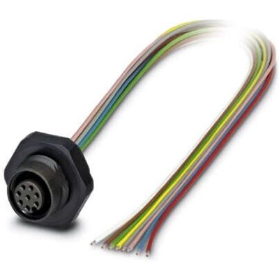 Phoenix Contact 1436369 Sensor/Aktuator Kabel - 0,5 m, 8-polig M12, Färdigmonterad Phoenix Contact 1436369 Sensor/Aktuator Kabel - 0,5 m, 8-polig M12, Färdigmonterad