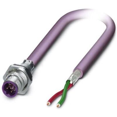 Phoenix Contact 1437504 Sensor/Actuator Kabel - 2m M12 Lila Phoenix Contact 1437504 Sensor/Actuator Kabel - 2m M12 Lila