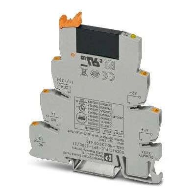 Phoenix Contact PLC-OPT-24DC/230AC/1 Relais - Schwarz, Grau Phoenix Contact PLC-OPT-24DC/230AC/1 Relais - Schwarz, Grau