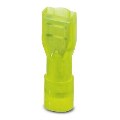 Phoenix Contact 3240541 Fully Insulated Yellow Blade Receptacle - Electrical Terminals Phoenix Contact 3240541 Fully Insulated Yellow Blade Receptacle - Electrical Terminals