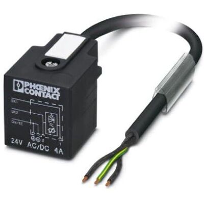 Sensor/aktuatorkabel Phoenix Contact SAC-3P- 1,5-PUR/A-1L-V - 3-polig, 1,5 m, svart/grå Sensor/aktuatorkabel Phoenix Contact SAC-3P- 1,5-PUR/A-1L-V - 3-polig, 1,5 m, svart/grå